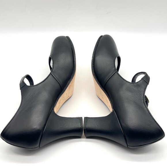 7W 7 WIDE WIDTH Capezio 653 Manhattan Character‎ Black Leather Dance Shoes Heels - Picture 8 of 14